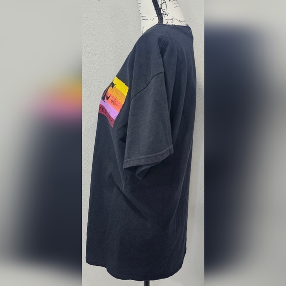 Disney Mickey Mouse WSU Washington Cougar Black Stripe Short Sleeve T-Shirt SZ L - Picture 2 of 10